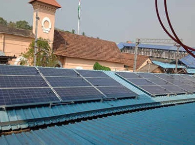 Installation of solar power plant commence at Kozhikode railway station
