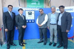Panasonic sets up EV charging station