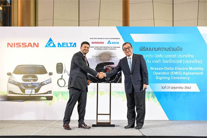 Nissan appoints Delta Electronics as EV charging systems provider in Thailand