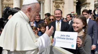 Pope backs carbon pricing to stem global warming and appeals to deniers