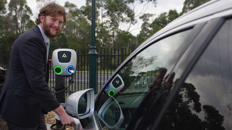 Victoria first: School trials solar-powered electric car charger