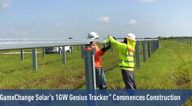 GameChange Solar’s 1GW Genius Tracker™ Commences Construction