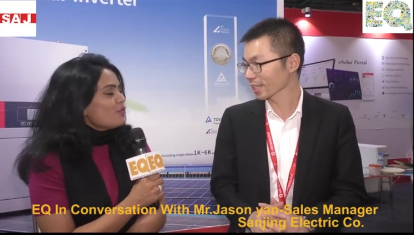 EQ in conversation with Mr. Jason Yan- Sales Manager Sanjing Electric Co. SAJ