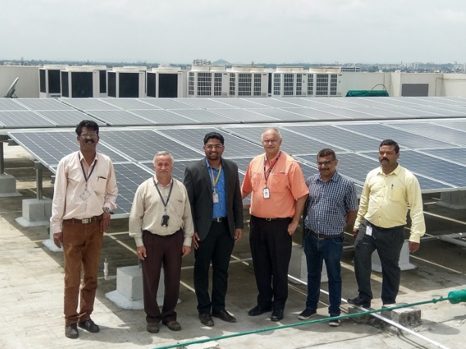 206 kWp World-class Solar Power Plant installed at Persistent Systems Limited