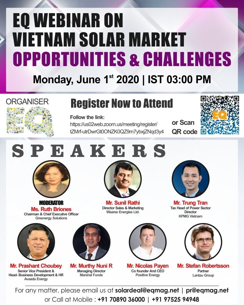 EQ Webinar on Vietnam Solar Market – Opportunities & Challenges