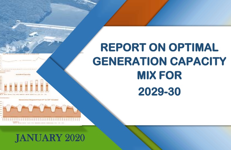 REPORT ON OPTIMAL GENERATION CAPACITY MIX FOR 2029-30