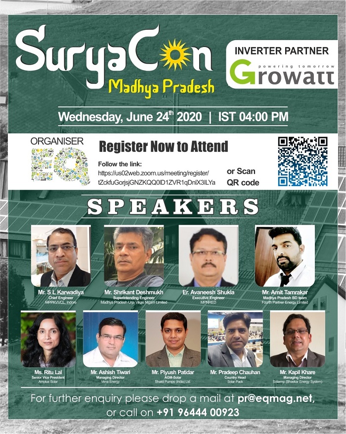 SuryaCon Madhya Pradesh Webinar on June 24th (Wednesday) from 4PM Onwards….Register to Attend