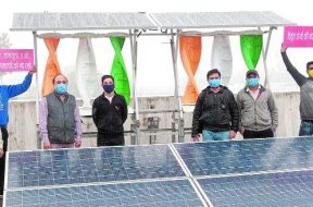 2.5 kw wind solar hybrid system installed at Bhopal Railway Stn