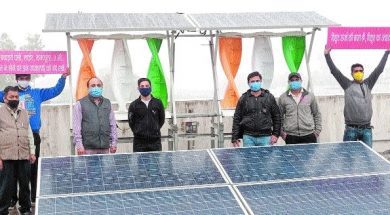 2.5 kw wind solar hybrid system installed at Bhopal Railway Stn