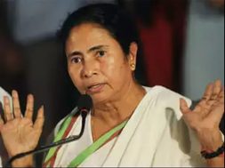 Mamata rides pillion on electric scooter to protest fuel price hike