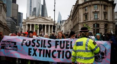 Extinction Rebellion protest in London