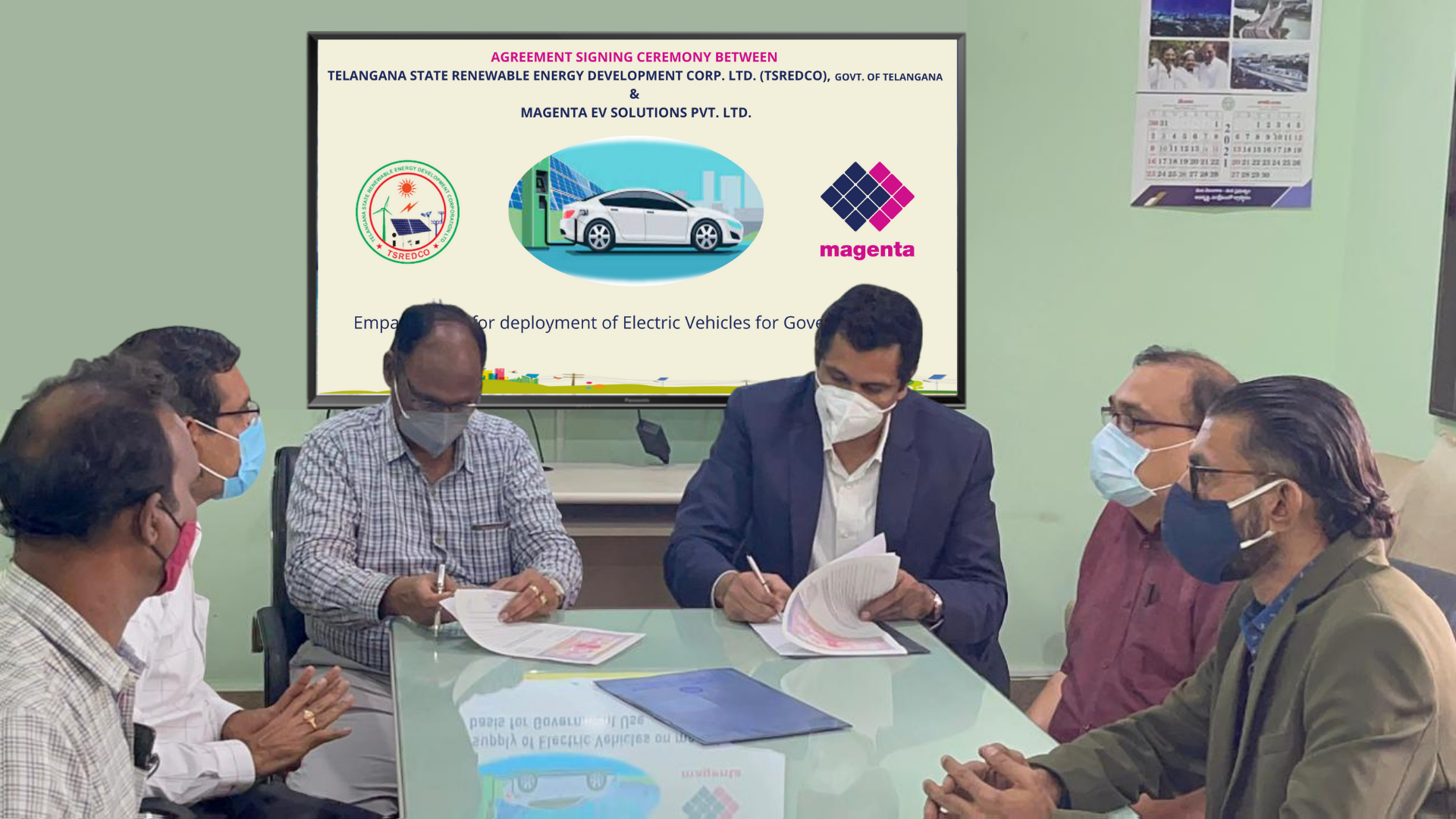Magenta Signs Agreement With TSREDCO (Telangana State Renewable Energy Development Corporation Limited), Government of Telangana For Deploying Electric Vehicles For Government Use Under the Go Electric Campaign