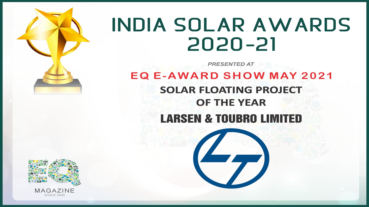 India Solar Awards 2021: L&T Wins ‘Solar Floating Project of the Year’ Award