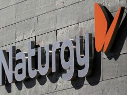 FILE PHOTO: The logo of Spanish energy company Naturgy at its headquarters in Madrid