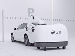 China wind turbine maker to launch EV-charging robots