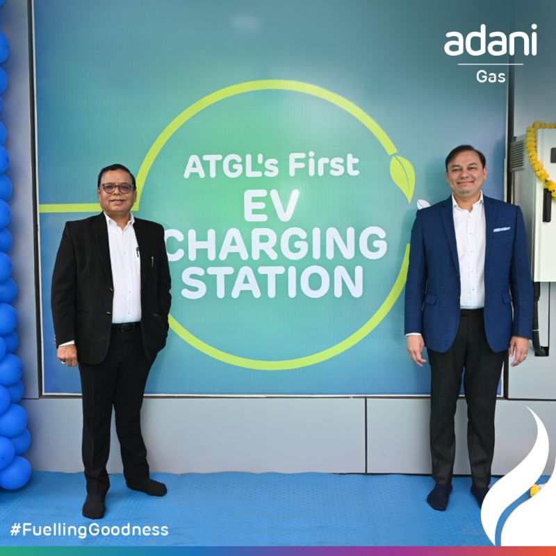 AdaniTotalGas today launched our first EV charging station in Maninagar – EQ Mag Pro