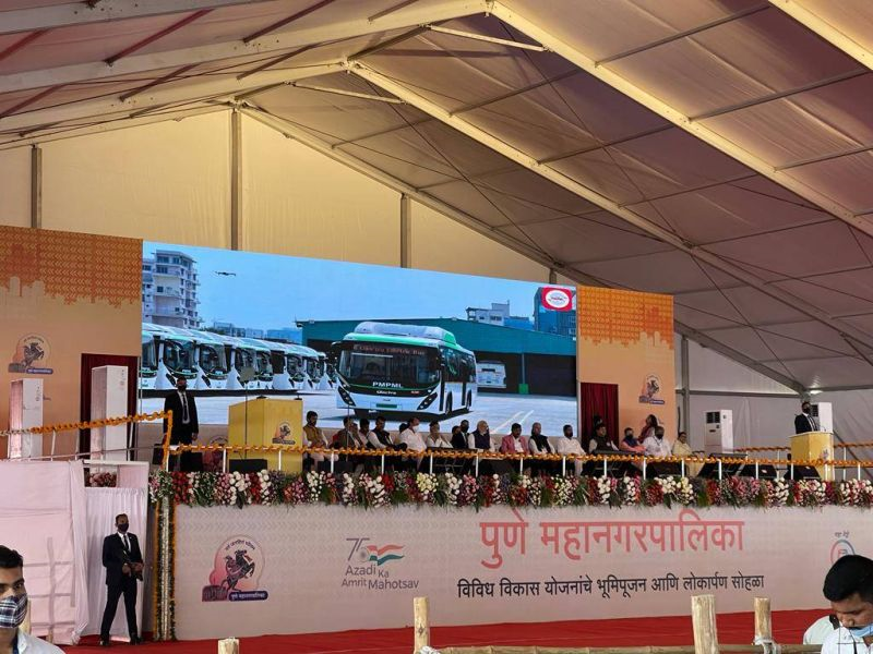 Hon’ble Prime Minister of India, Shri Narendra Modi Ji has dedicated a fleet of 150 Electric Buses manufactured by Olectra in Pune for Public Transport – EQ Mag Pro