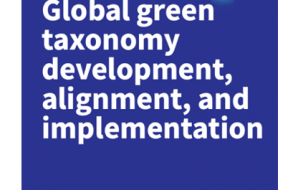 New report Global Green Taxonomy Development, Alignment, and Implementation
