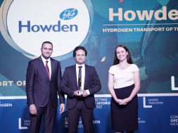 Salah Mahdy accepts Hydrogen Transport of the Year at the Hydrogen Future Awards 2022