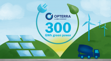 Statkraft supplies a further 300 GWh of green power to cement manufacturer OPTERRA since beginning of April