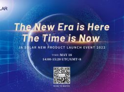 JA Solar New Product Launch Event 2022” will be held online on May 18 during
