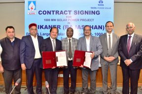 SJVN SIGNS RS 5500 CRORE CONTRACT AGREEMENT FOR 1000 MW SOLAR PROJECT IN RAJASTHAN.
