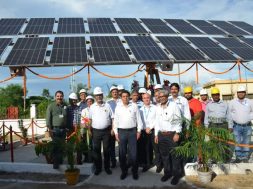 SAIL’s first on-grid solar tree at Mills Administrative Building