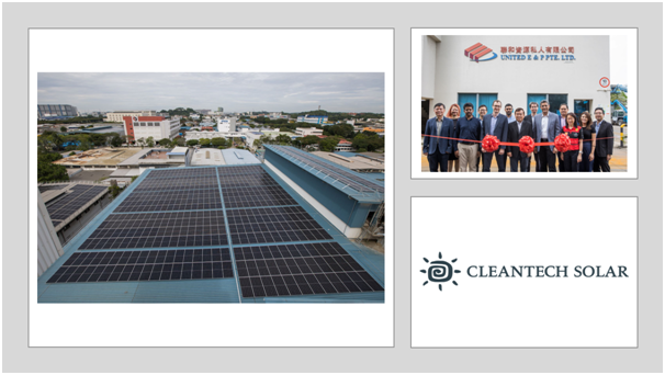 Cleantech Solar powers up two rooftop solar power plants with a combined system size of 755 kWp for United E & P in Singapore – EQ Mag
