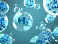 H2,Molecule,In,The,Bubbles,In,The,Liquid.,3d,Illustration.