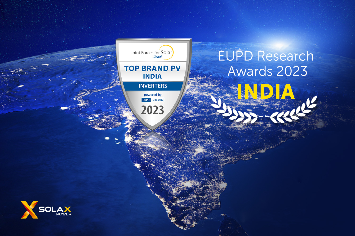 SolaX Awarded “Top Brand PV Inverter” in India by EuPD Research – EQ