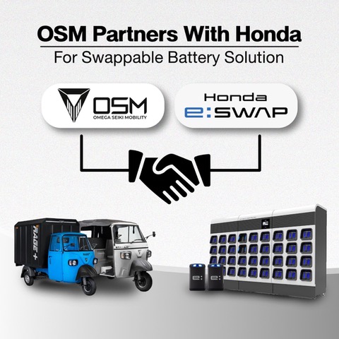 Omega Seiki Mobility Private Limited Signs MoU with Honda Power Pack Energy Private Limited for Swappable Battery Technology – EQ