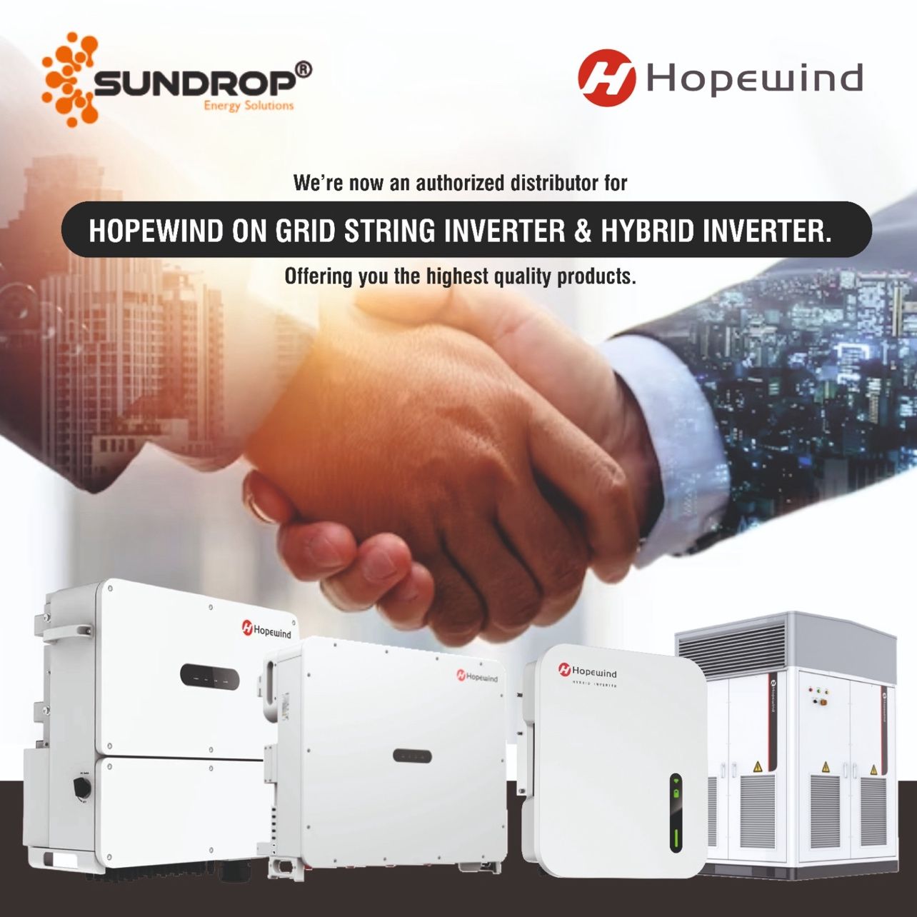 Sundrop India is thrilled to announce that we have become the Authorized Distributor at a South India for Hopewind – EQMag pro
