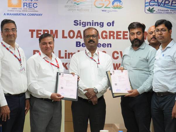 REC Limited to extend term loan of ₹ 1, 869 crores for Kiru Hydro Electric Project in Kishtwar, J&K – EQ