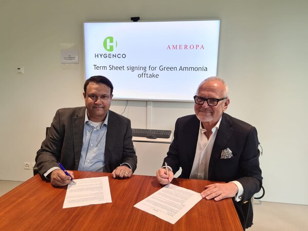 Hygenco and Ameropa sign strategic green ammonia supply deal, aiming for 1.1 mtpa by 2030 – EQ