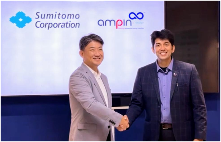 AMPIN Energy Collaborates with  Sumitomo Corporation for Renewable Projects in India with approximately JPY 100 billion – EQ