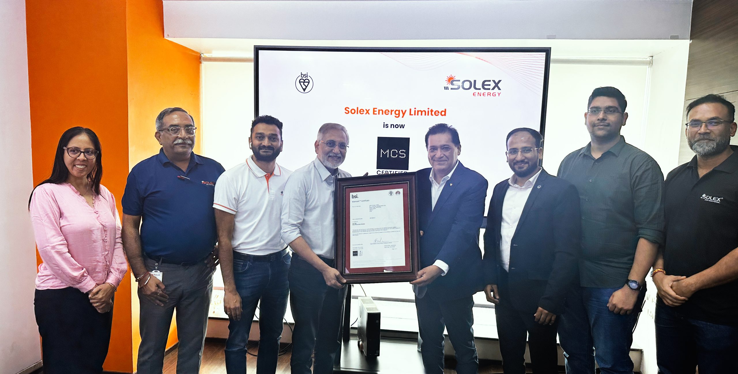 Solex Energy Limited Becomes India’s First PV Module Manufacturer to Receive MCS Certification under the BSI Kitemark, supported by the United Kingdom Accreditation Service – EQ