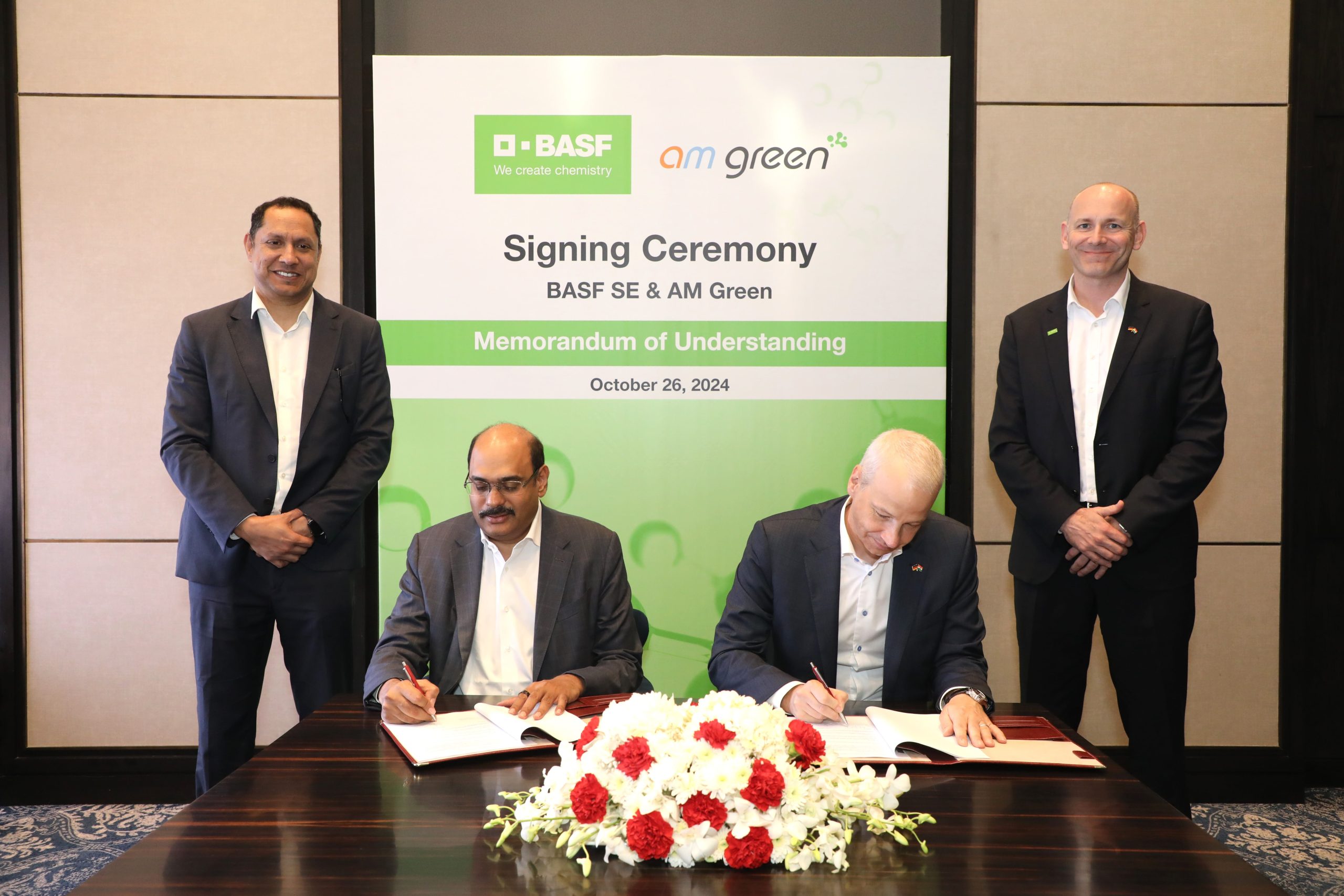 BASF and AM Green enter MoU to jointly evaluate opportunities in low-carbon chemicals in India and for the offtake of 100,000 tons of green ammonia annually – EQ