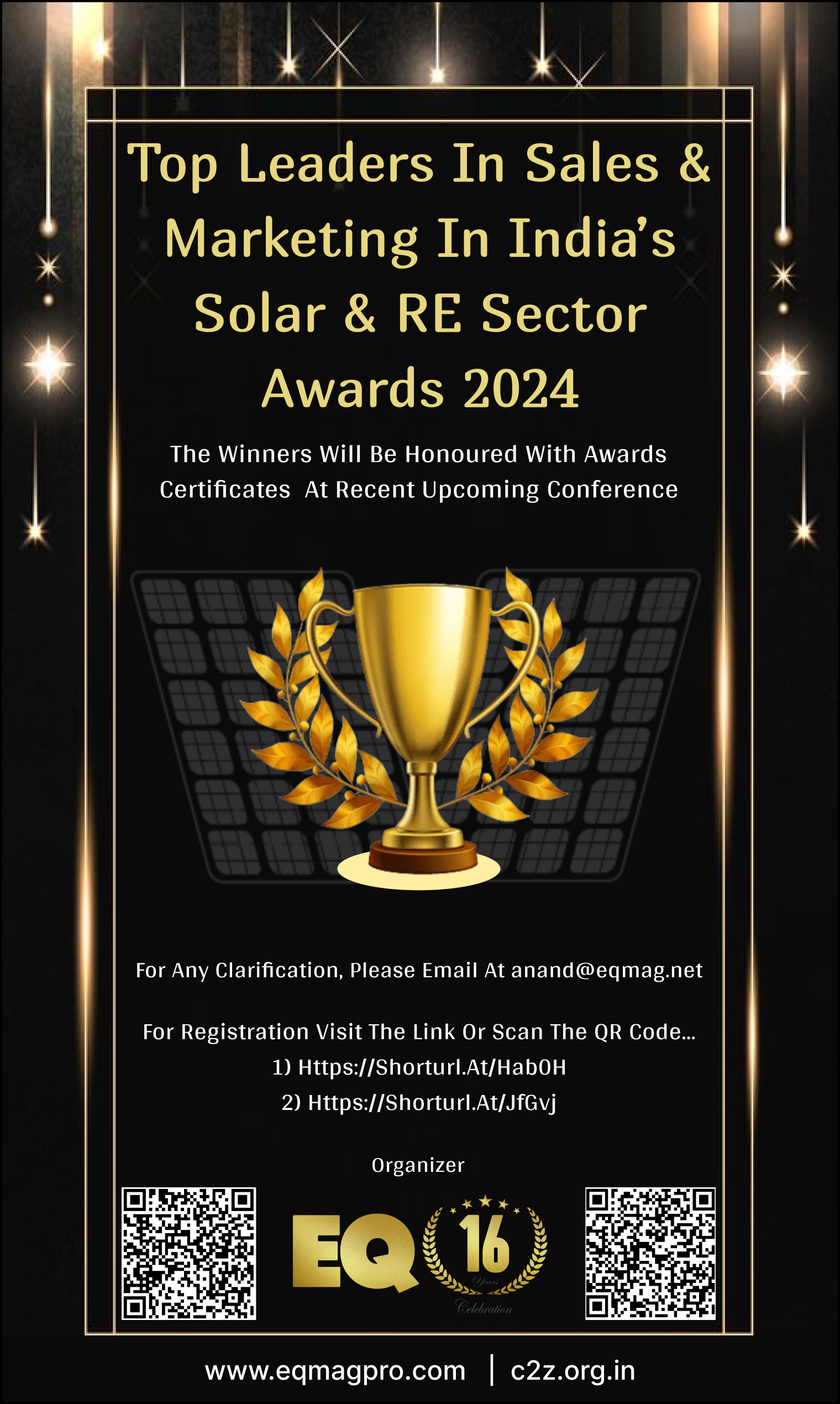 India’s Green Energy & Climate Leaders of Tomorrow – Top Sales & Marketing Professionals Awards 2024 – Making India Energy Independent, Clean & Green