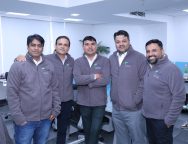 L-R – Anand Pathak, Founder & CEO, Vikas Kalra, Co- Founder & Chief Business Officer, Manoj Sharma, Co- Founder, Sunil Bansal, Co-Founder and COO, and Akshay Tandon, Co-Founder & CTO