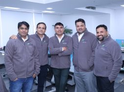 L-R – Anand Pathak, Founder & CEO, Vikas Kalra, Co- Founder & Chief Business Officer, Manoj Sharma, Co- Founder, Sunil Bansal, Co-Founder and COO, and Akshay Tandon, Co-Founder & CTO